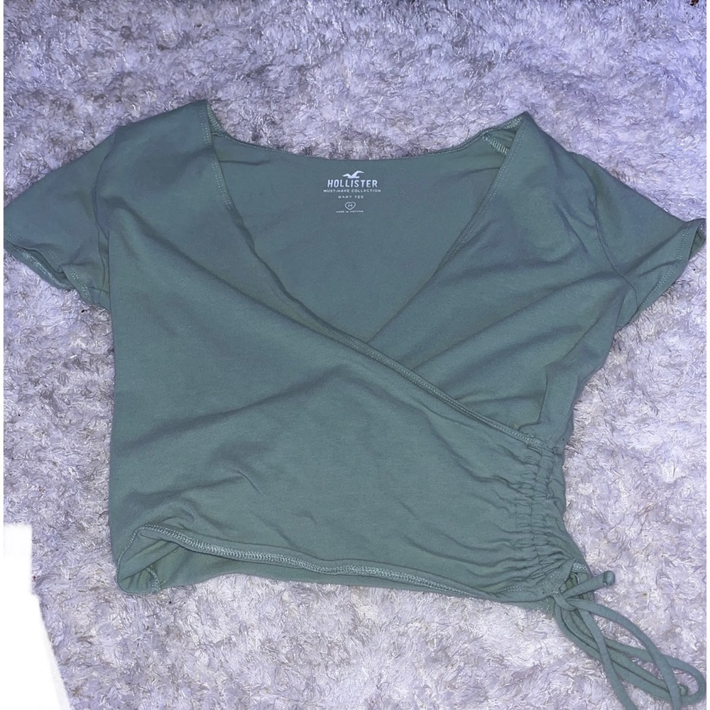 Green Crop Top